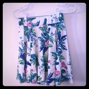 Floral high waisted skirt